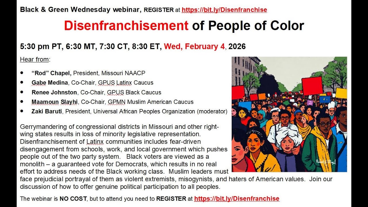 Disenfranchisement of People of Color - 20250204