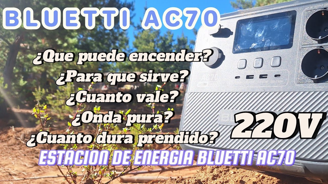 &iquest;SIN LUZ? 😱 ESTACION DE ENERGIA BLUETTI AC70 ESPECIAL PARA LOS APAGONES  🙂 @BLUETTIOfficial