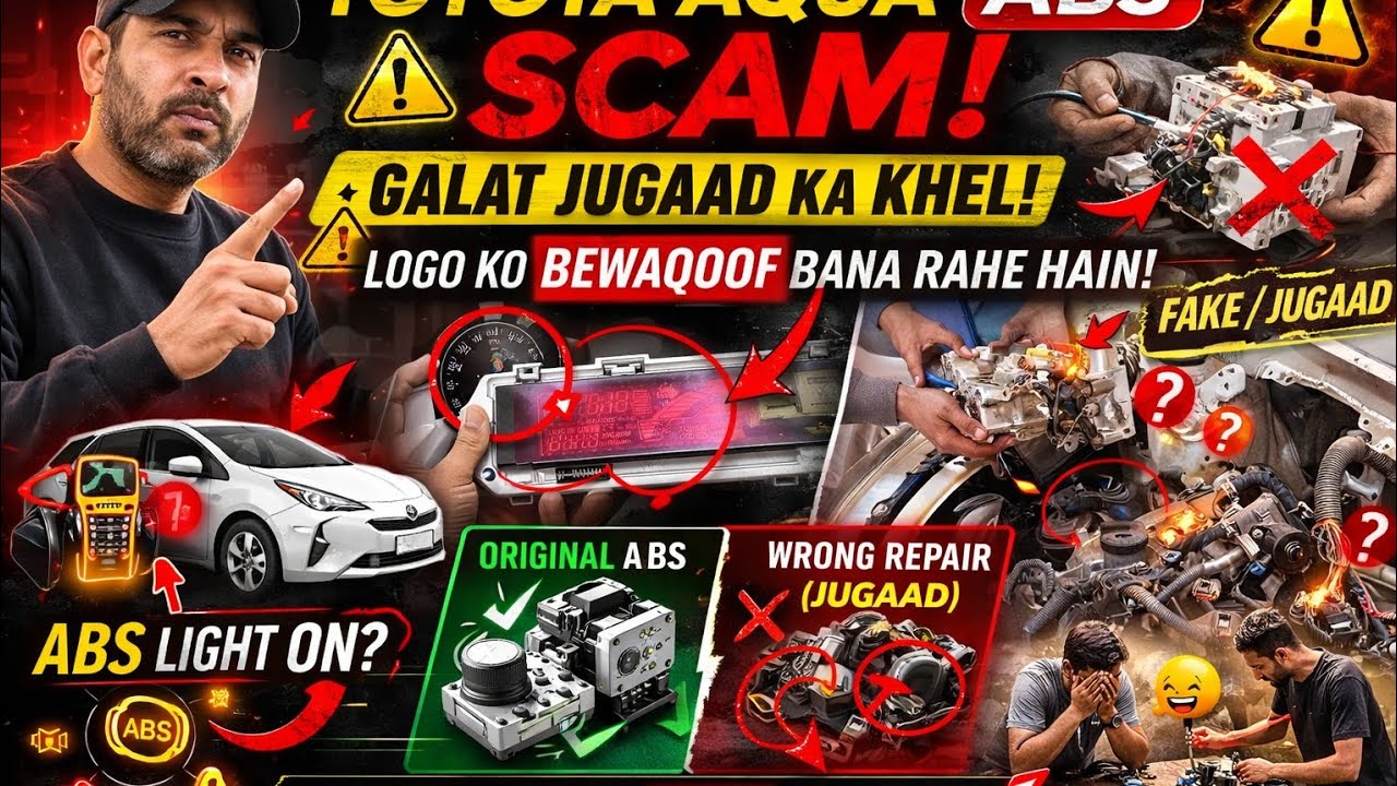 #HYBRID #ABS £SHORTCUTS : A THREAT TO LIFE #Toyota Aqua #C1391 #C1256