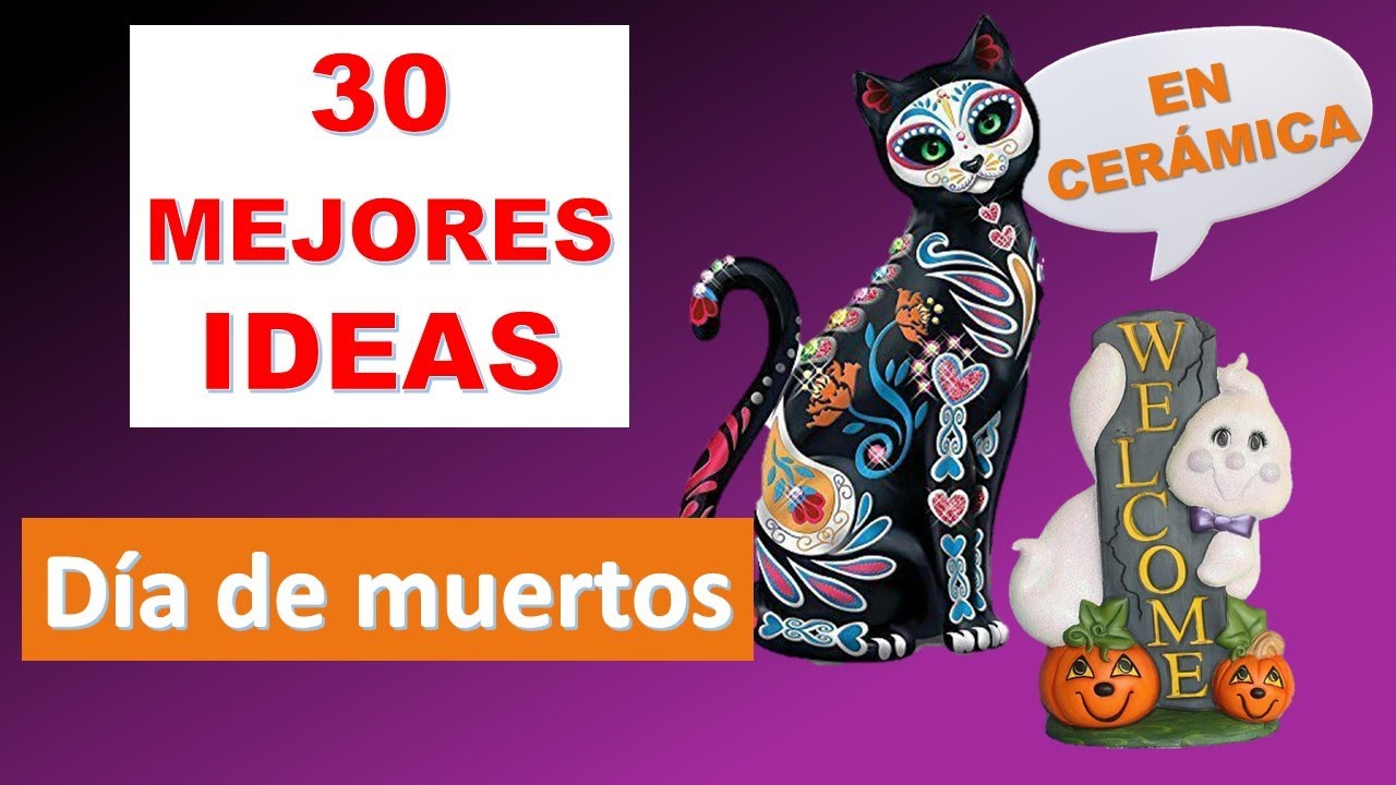 30 Mejores Ideas en Cerámica/Día de Muertos/Halloween/Decorando con Yaz