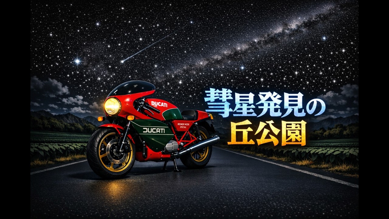 彗星発見の丘公園 with DUCATI MHR