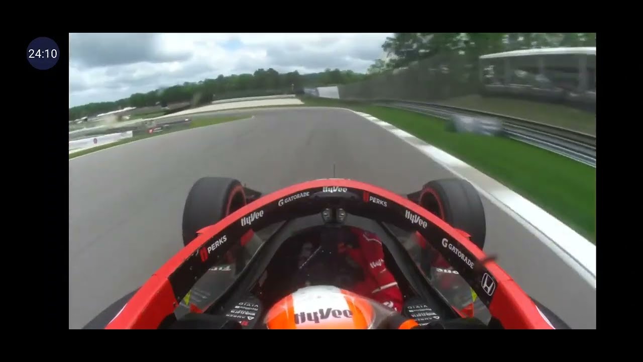 Christian Lundgaard IndyCar Onboard - (#45 RLL Racing) | 2024 Childrens' of Alabama Indy Grand Prix