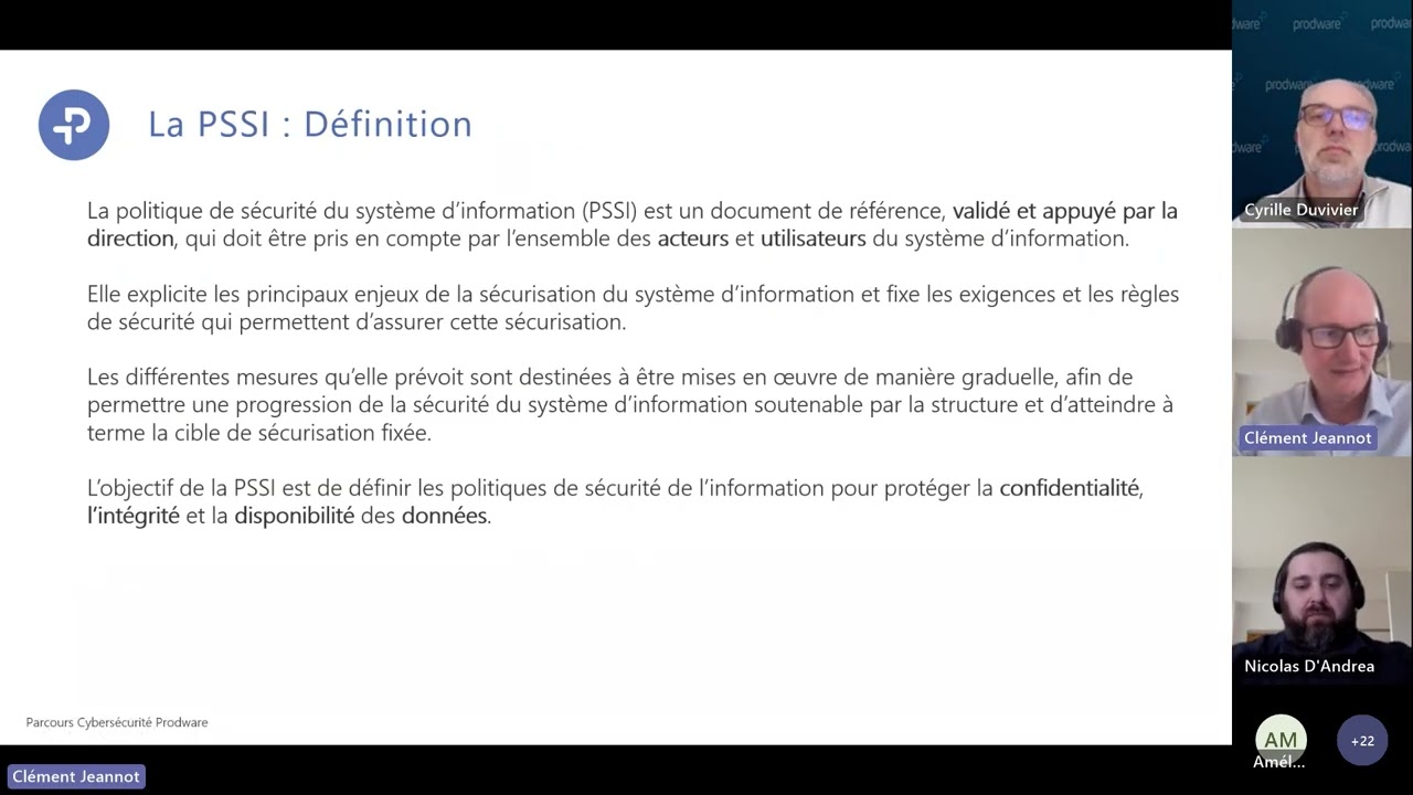 Webinar - Cybersécurité, Organisation, Audit et Prévention
