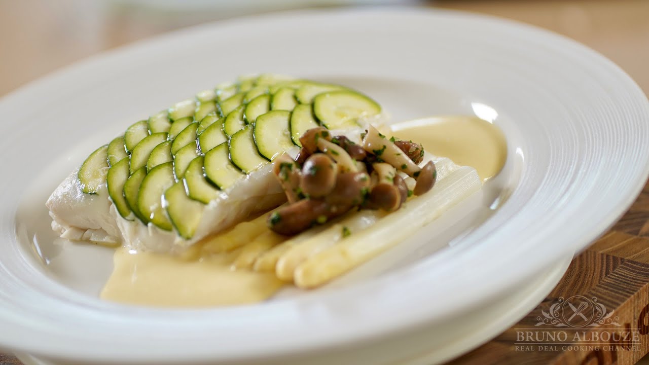 Poached Halibut Horseradish Sabayon – Bruno Albouze