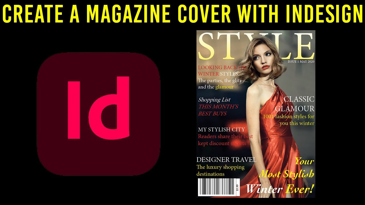 Learn to make magazine cover using InDesign