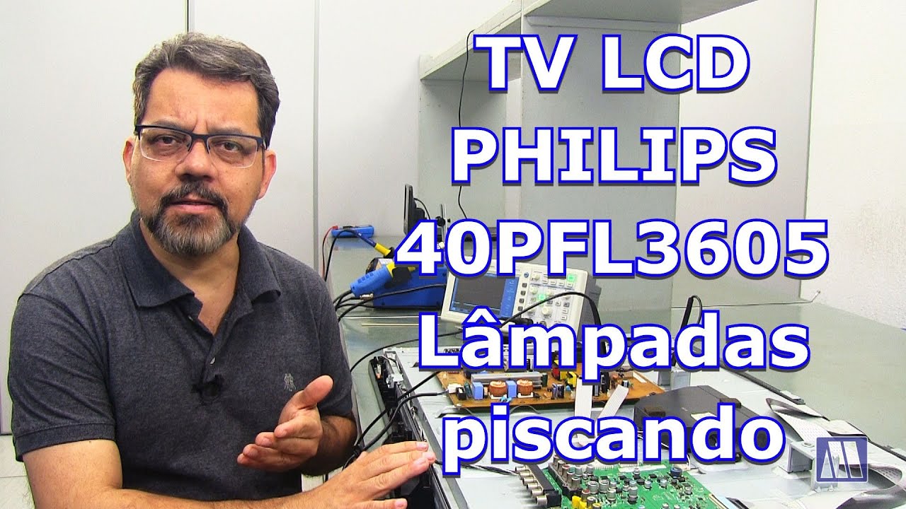 TV LCD Philips 40PFL3605 - Lâmpadas piscando
