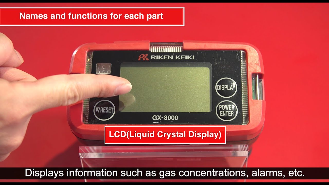 【 Portable Gas Monitor 】GX-8000 simple operating guide