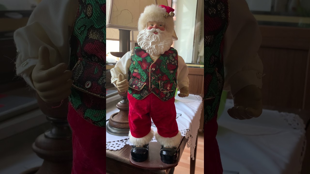 Animated vintage rocking santa singing dancing santa singender Weihnachtsmann Home alone