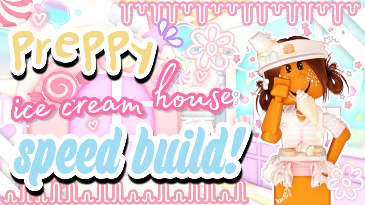 🌺preppy Ice cream house speed build!! *PART 3*💗🍧