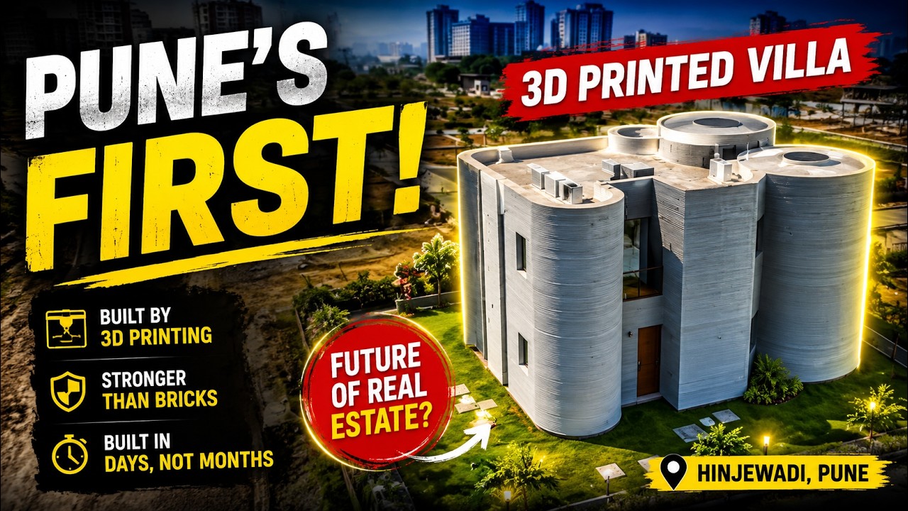 😱India’s First 3D Printed Villa?🏠|Godrej NA Plots Full Tour