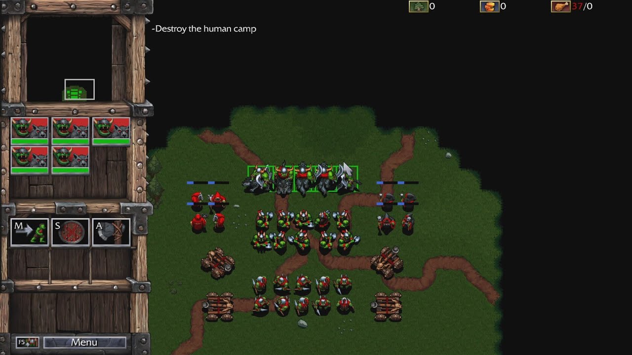 Warcraft 1: Remastered – Orc Campaign Mission 10: The Center of the Human Lands [No Commentary]