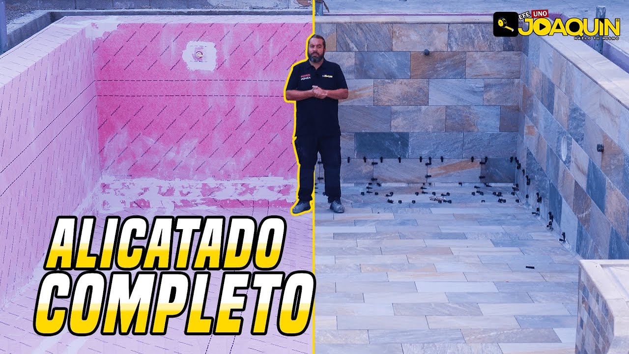 Ep 14 - CÓMO HACER UNA PISCINA PASO A PASO - ALICATADO PORCELANICO PASO A PASO