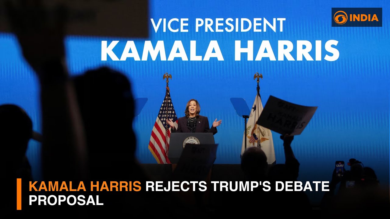 Kamala Harris rejects Trump's debate proposal | DD India