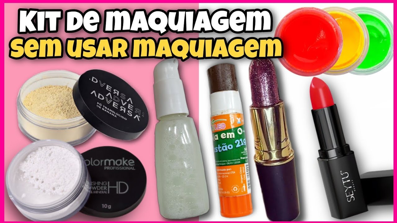 KIT DE MAQUIAGEM CASEIRA SEM USAR MAQUIAGEM PARTE 8