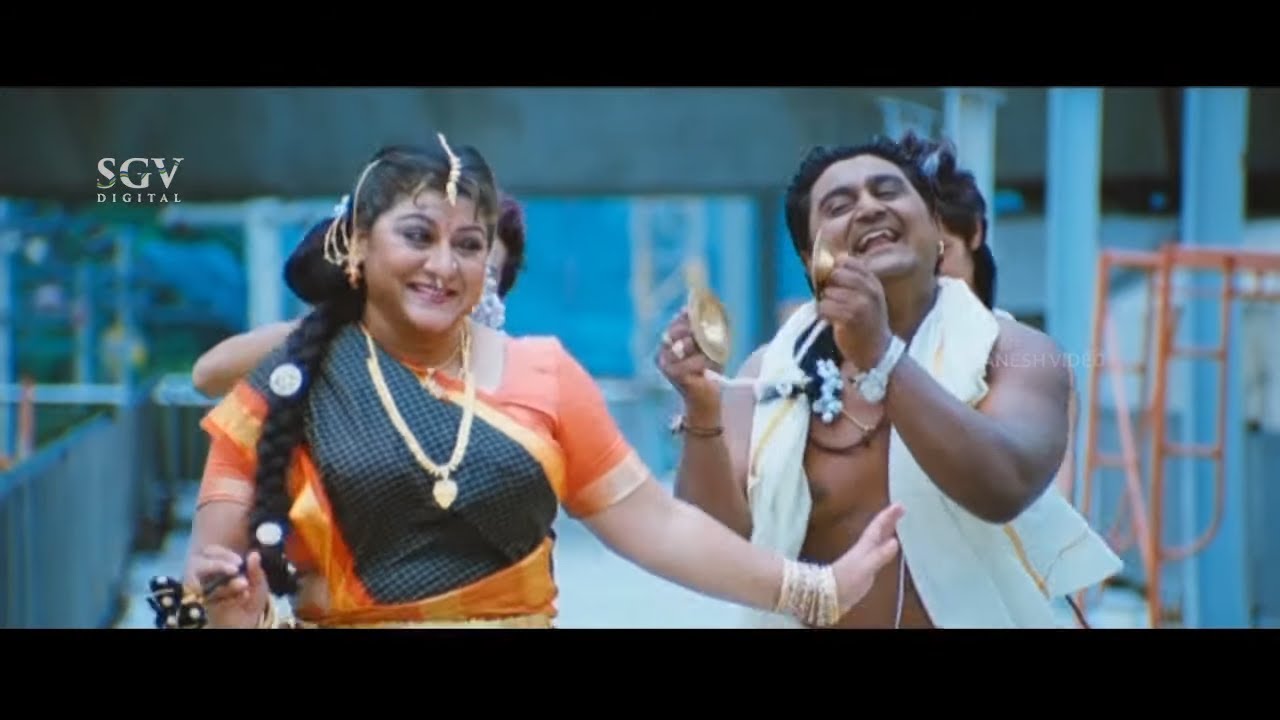 Malshree Foreign trip with Komal | Comedy Scene | Veera Kannada Movie | Best Comedy Of Komal Kumar