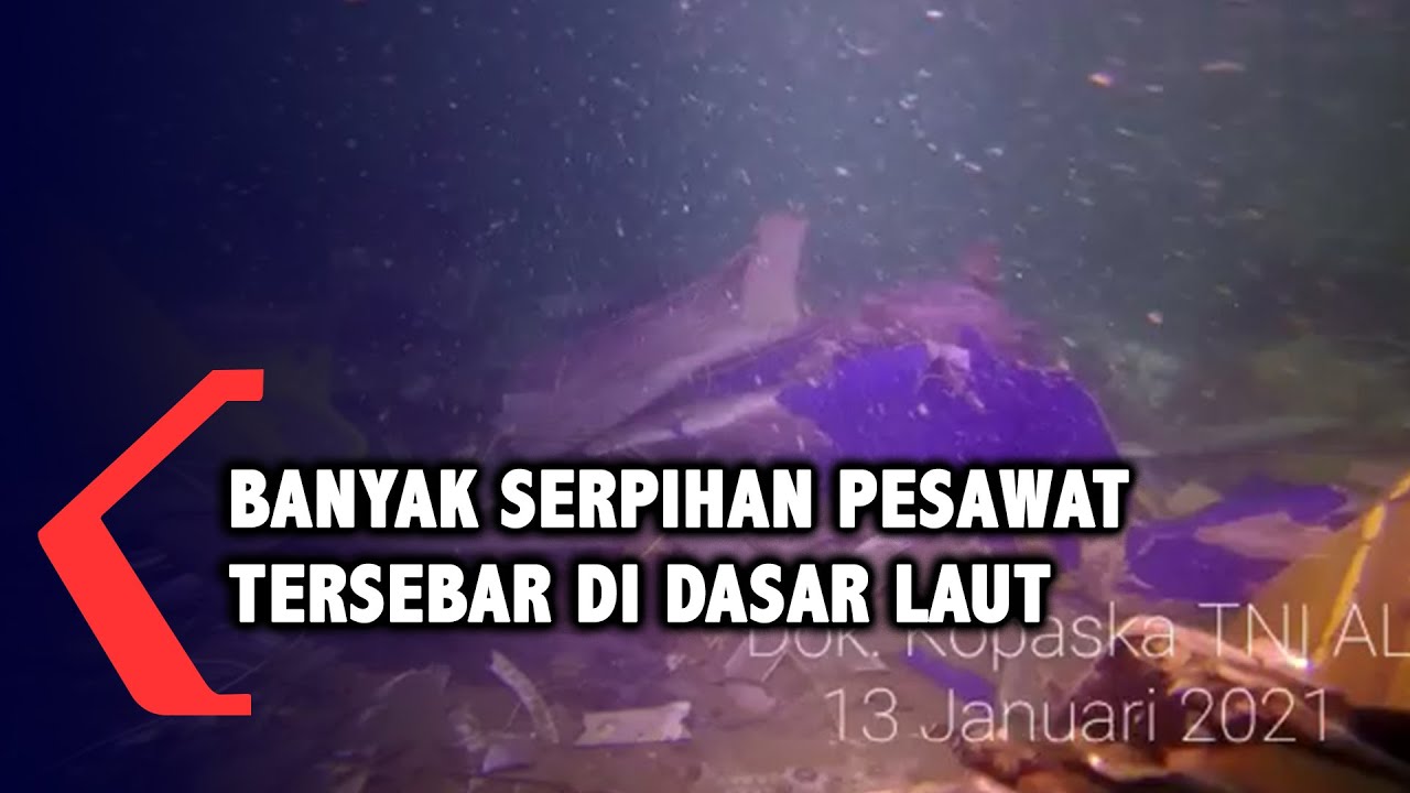 Rekaman Bawah Laut Pencarian Sriwijaya Air SJ182 Hari Kelima: Banyak Serpihan Pesawat