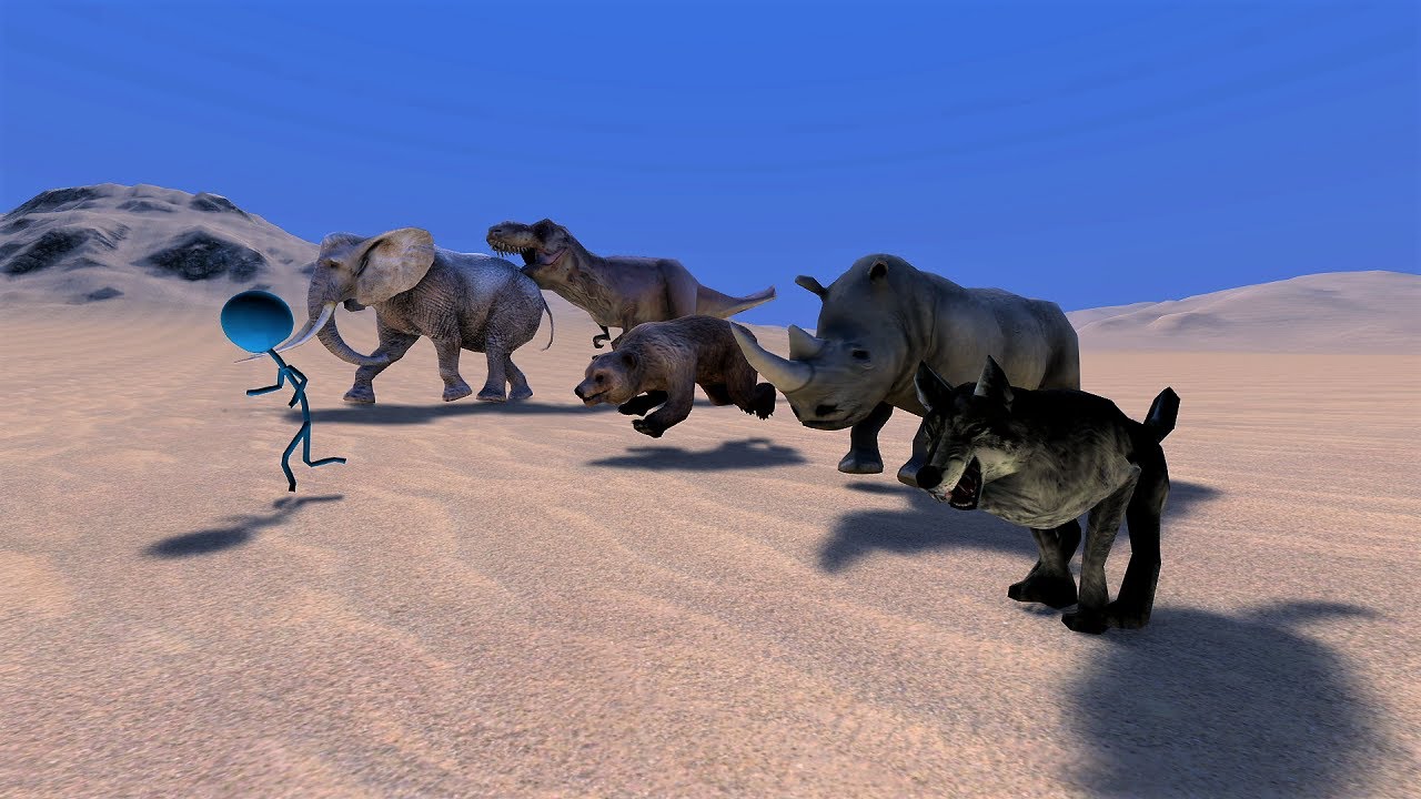 Speed ​​race. Straight course in the desert! | Ultimate Epic Battle Simulator【UEBS】