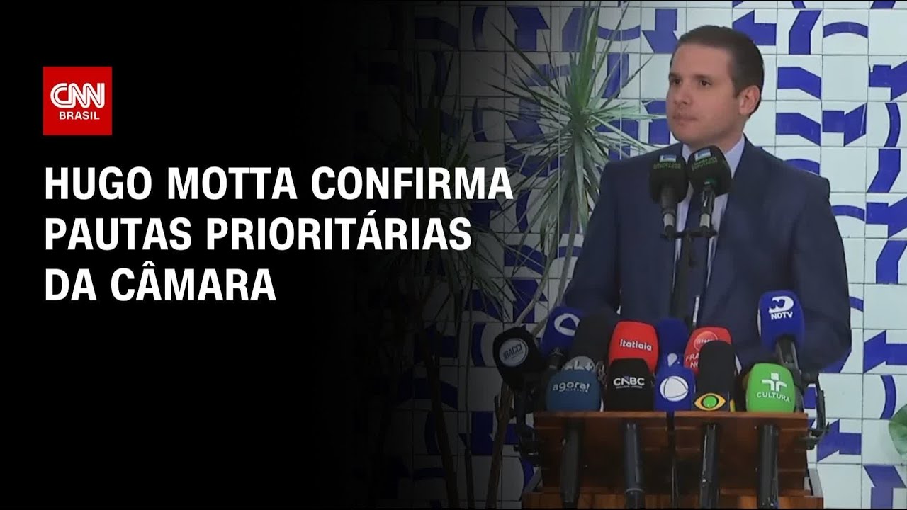 Reunião de líderes: Hugo Motta confirma pautas prioritárias da Câmara dos Deputados | CNN 360º
