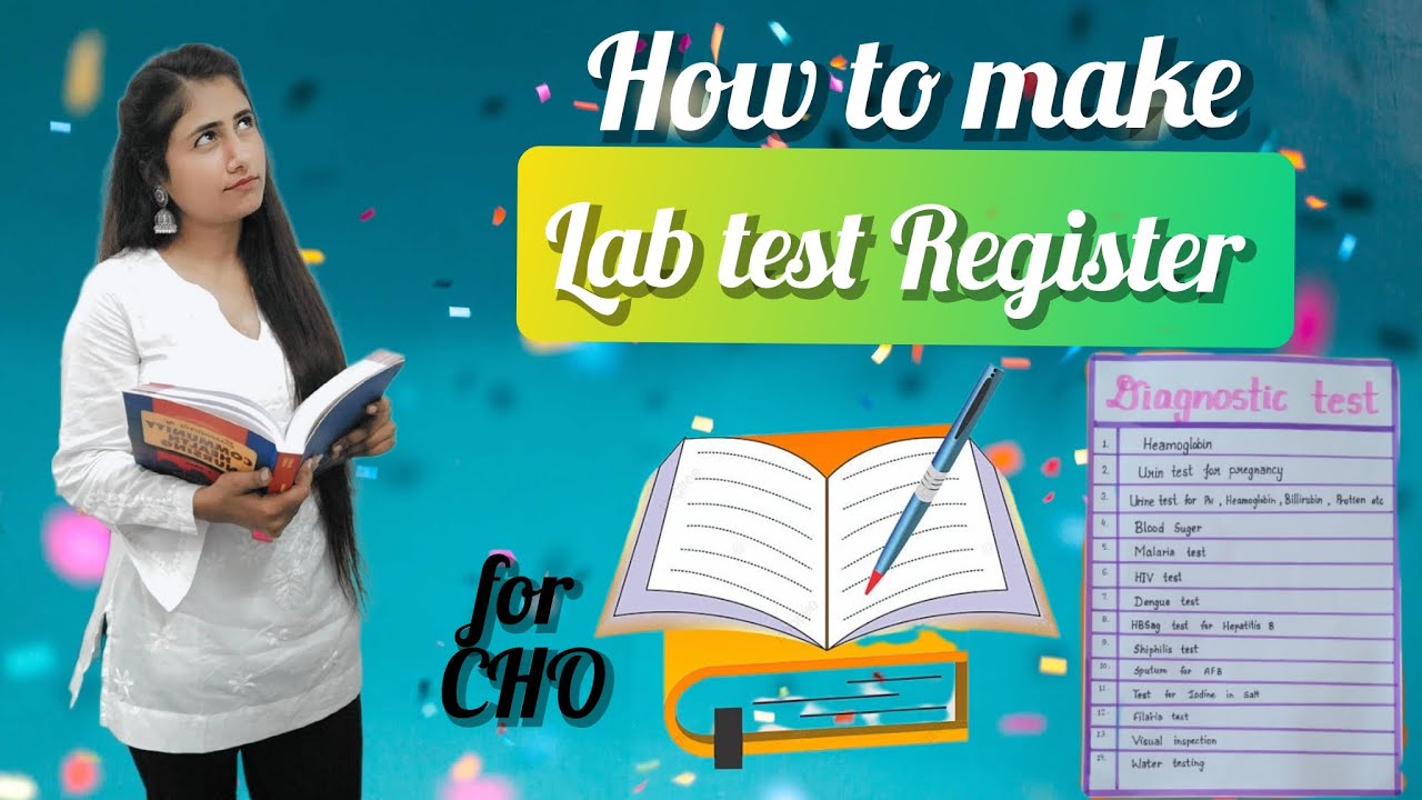 How to make Lab test Register। #NQAS assessment। #cho