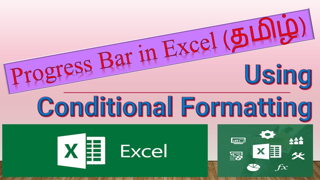Progress Bar in Excel (தமிழ்) #excel #exceltutorial #exceltamil @geedesignworks2017
