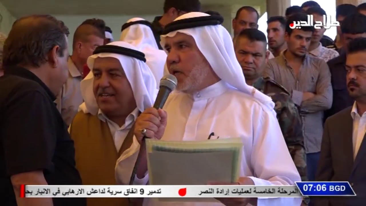 زعيم حزب الجماهير الوطنية يرعى تجمعا  عشائريا في ناحية الشورة جنوب الموصل