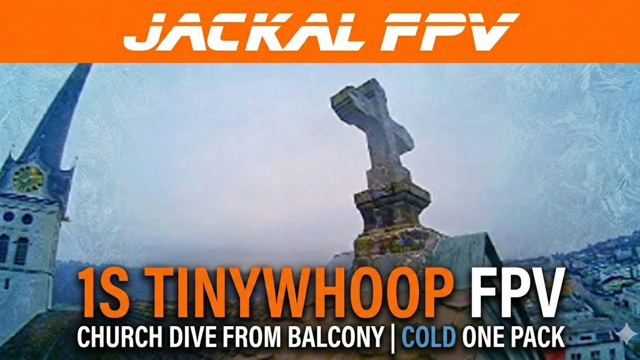 1S Tinywhoop FPV Church Dive from Balcony | Cold Weather, One Pack