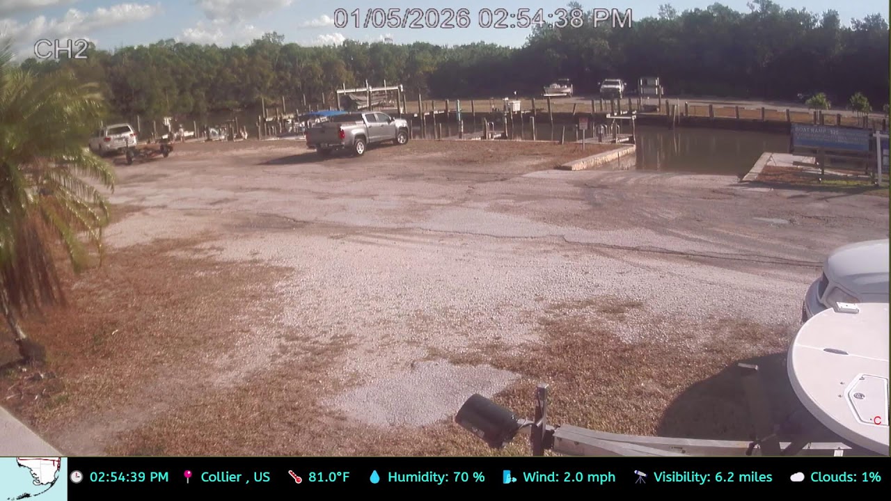 🎥 LIVE from Everglades City: Glades Haven Marina Boat Ramp – Gateway to the Wild! 🌴🐊