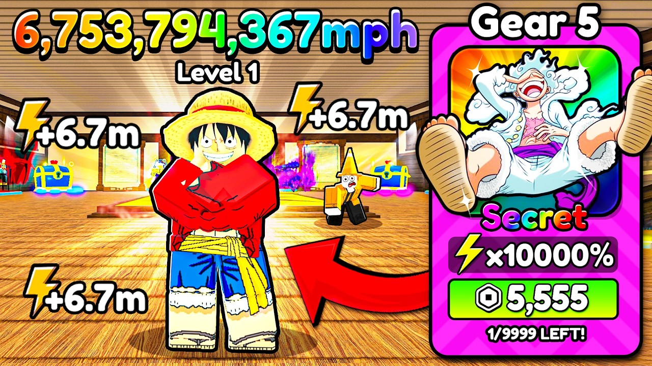 Начинаем заново как НОВИЧОК с ЛУЧШИМ ЮНИТОМ в игре Speed ​​One Piece Escape! (Roblox)