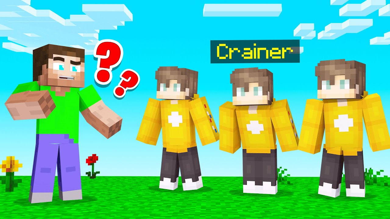 Найдите настоящего CRAINER от поддельного! (Minecraft Guess Who)