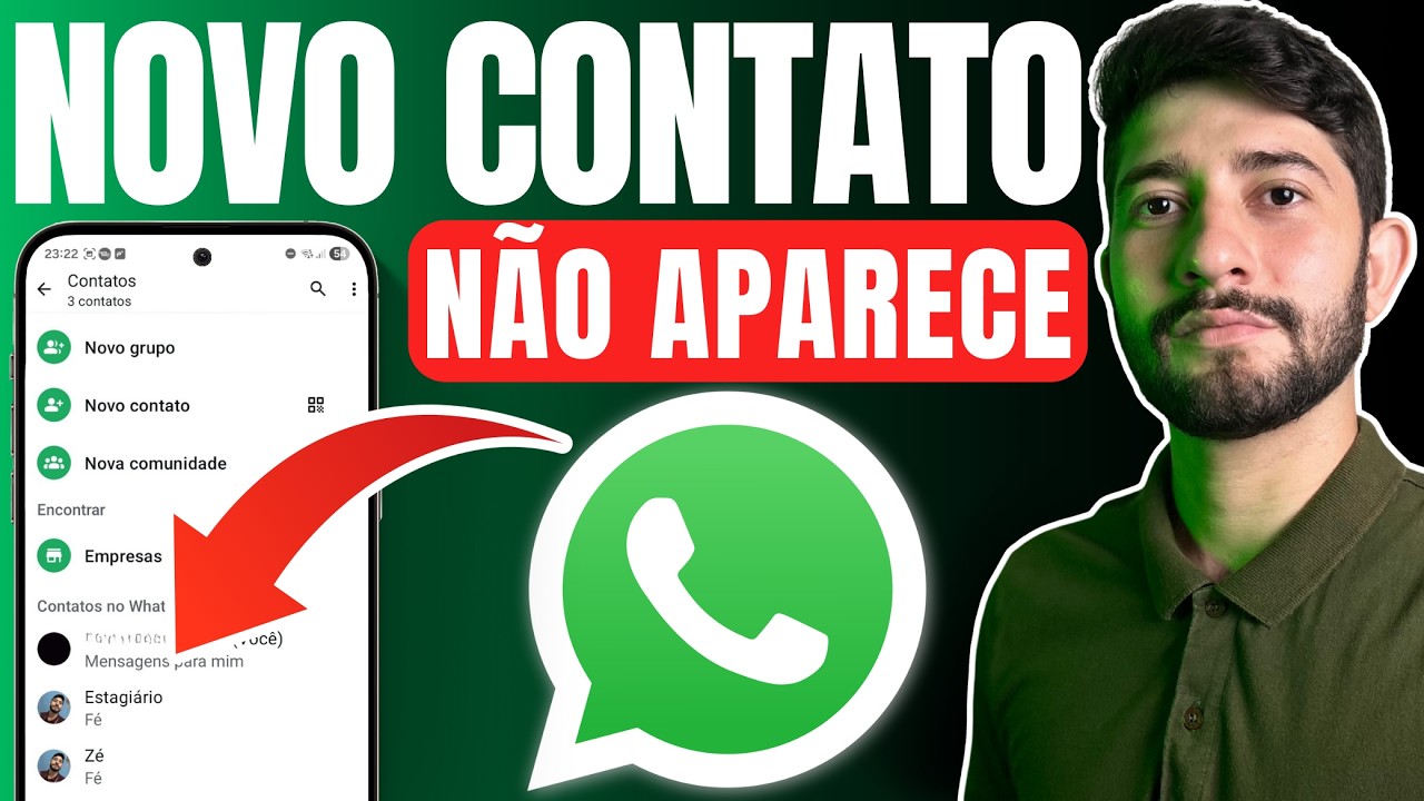 NOVO CONTATO Não Aparece no WhatsApp? RESOLVA AGORA!