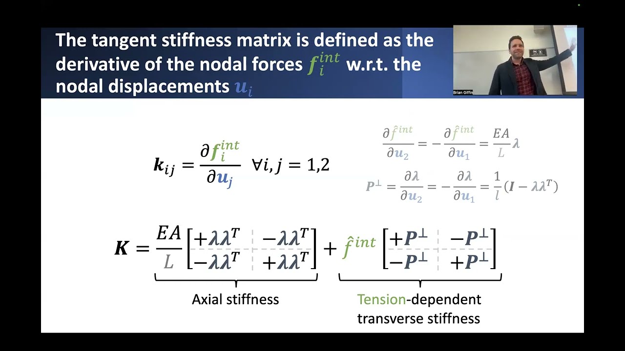 Large Deformations and Geometric Nonlinearity of Truss Elements