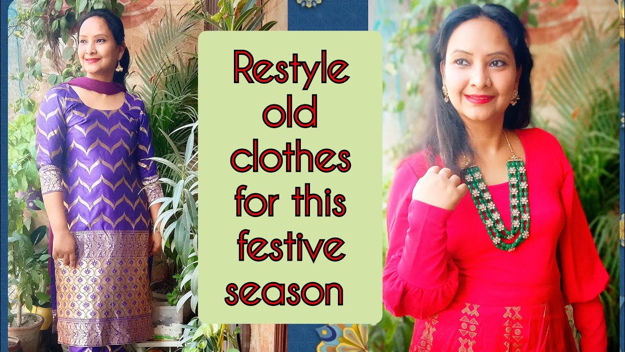 how to re wear old festive clothes without buying new clothes#reuse old clothes