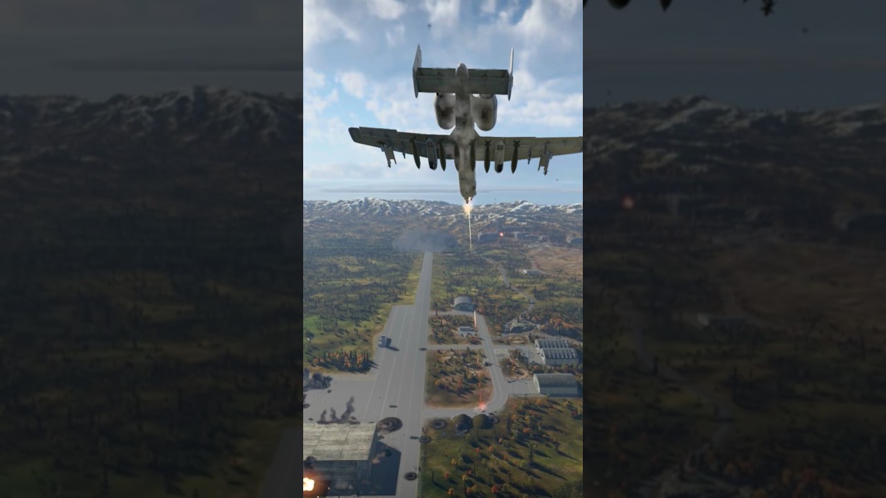 A-10 Warthog Brings the BRRRRT Rain on Enemy Forces!