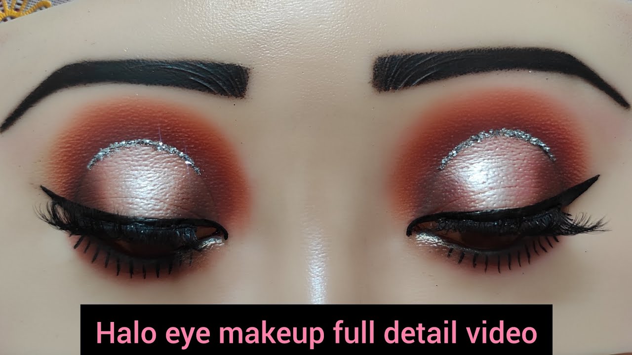 Halo/ spotlight eye makeup tutorial!! full detail step by step eye makeup #eyemakeup #viralvideo