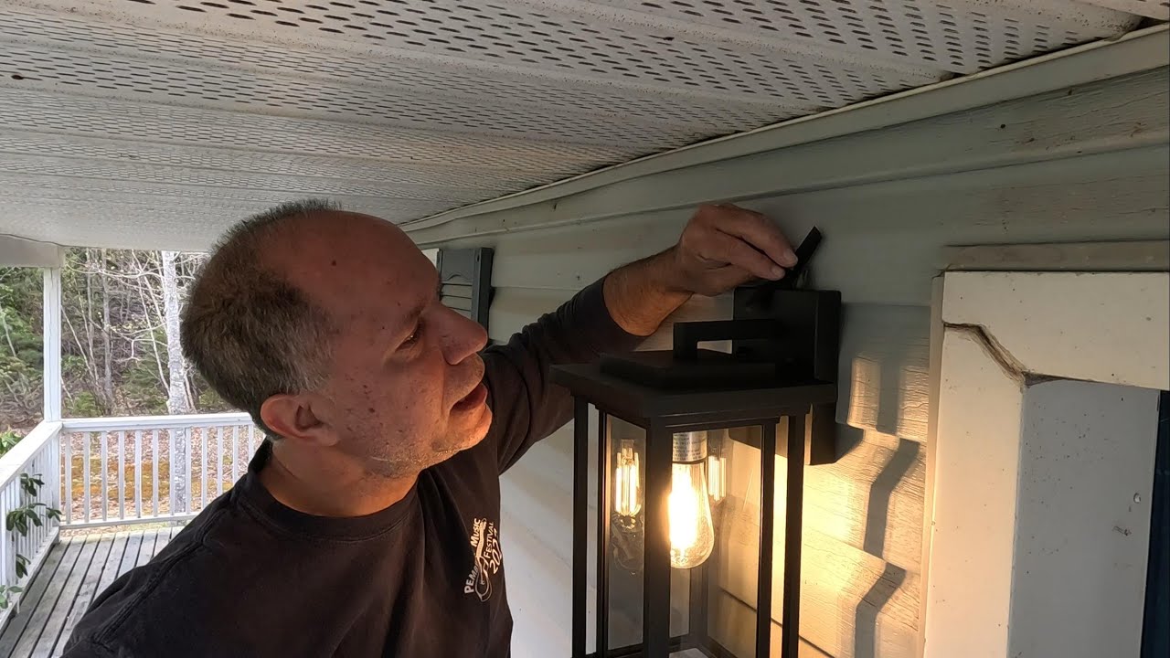 How to install an outside light fixture