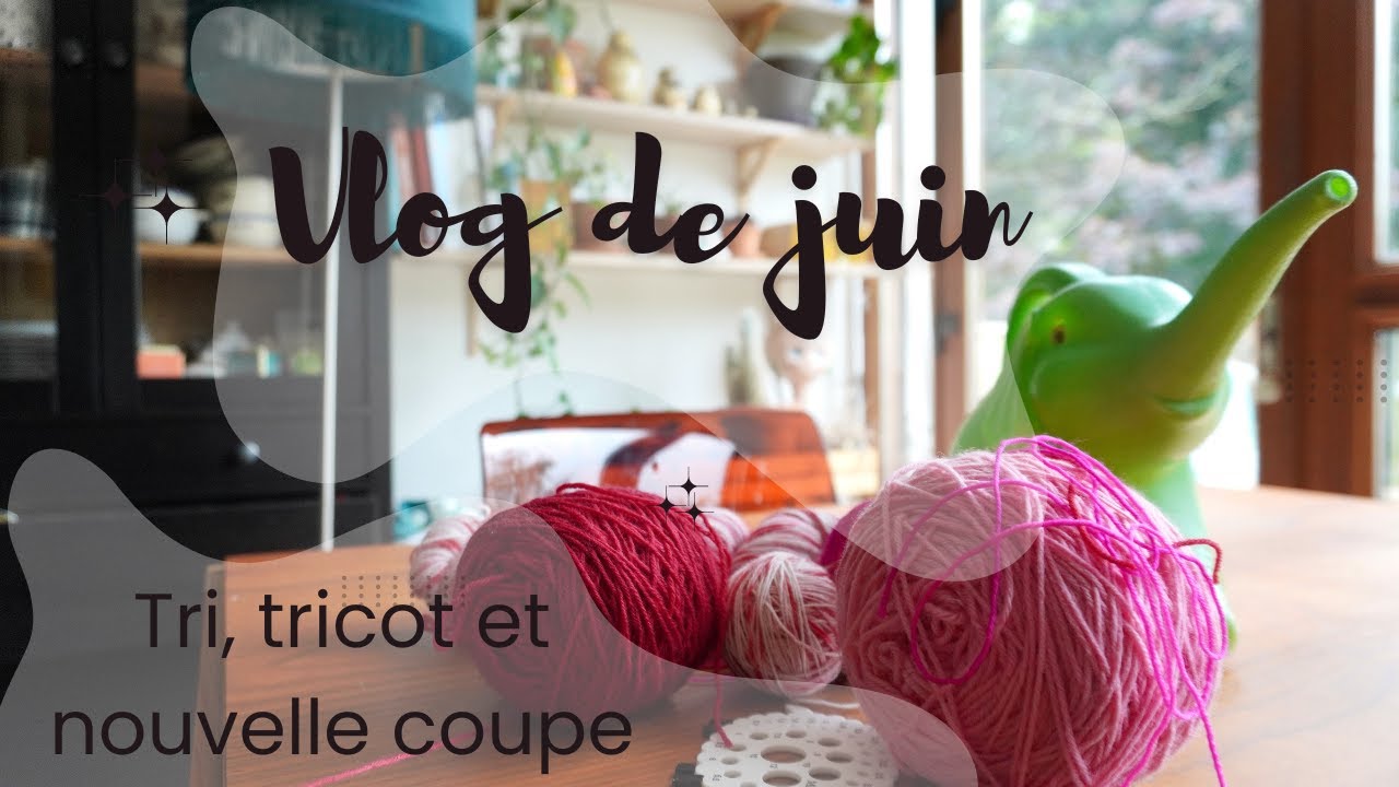 vlog de juin : Tri, tricot et nouvelle coupe