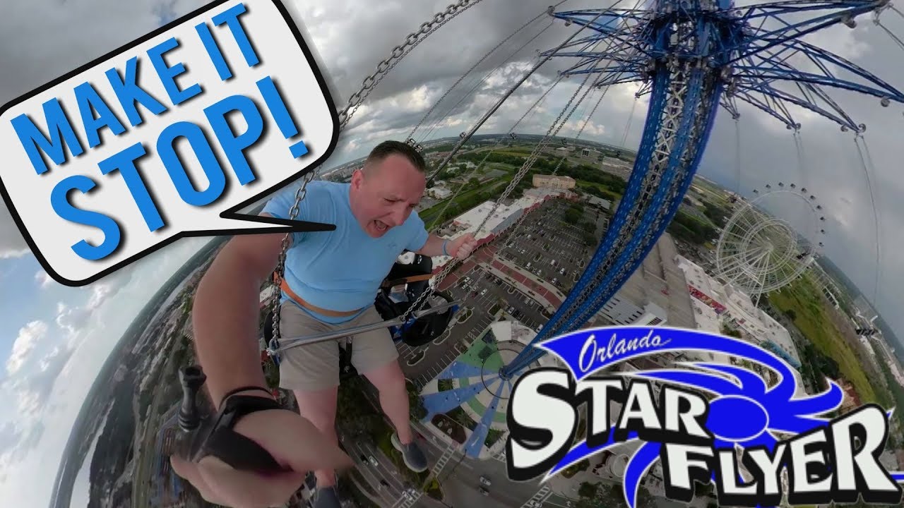 Кричи «MAKE IT STOP» на самых высоких качелях в мире — ORLANDO STAR FLYER