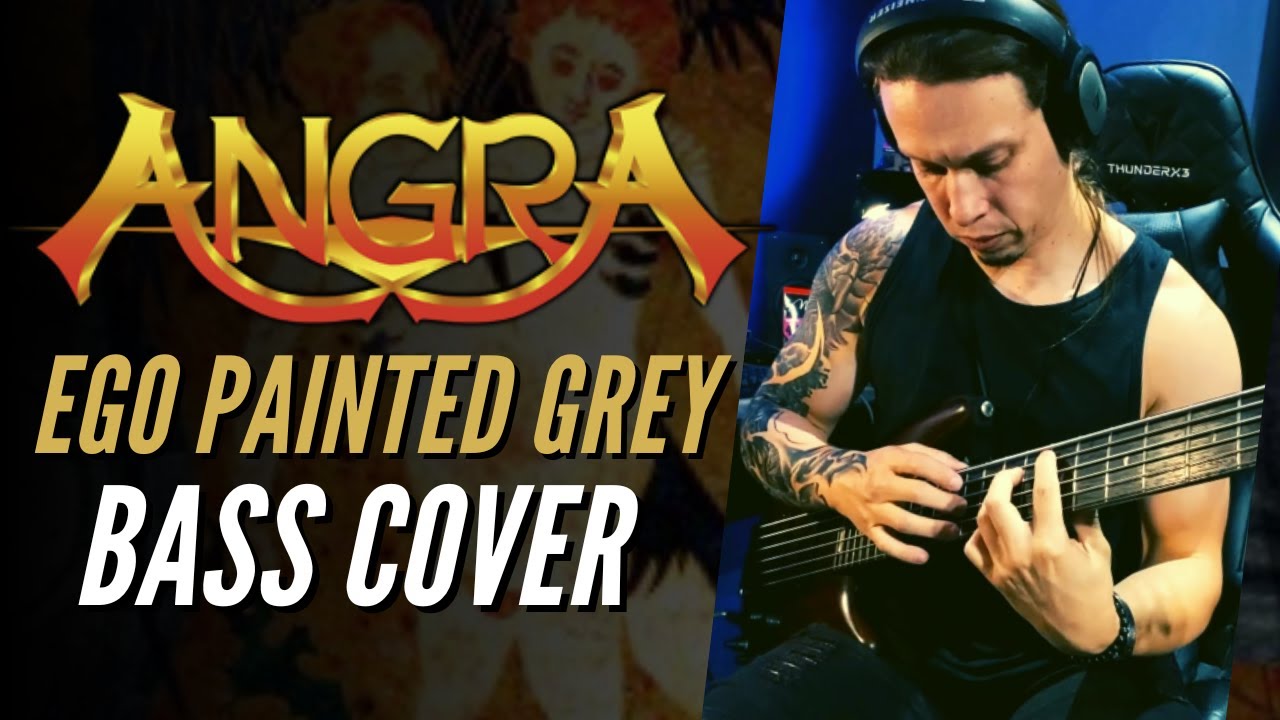 Raphael Dafras Playing Ego Painted Grey |  Angra | Vera Cruz Tour 2022