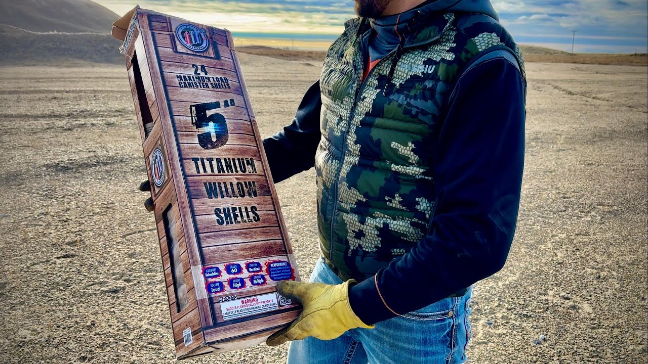 5” TITANIUM WILLOW CANISTER SHELLS - Supreme Fireworks
