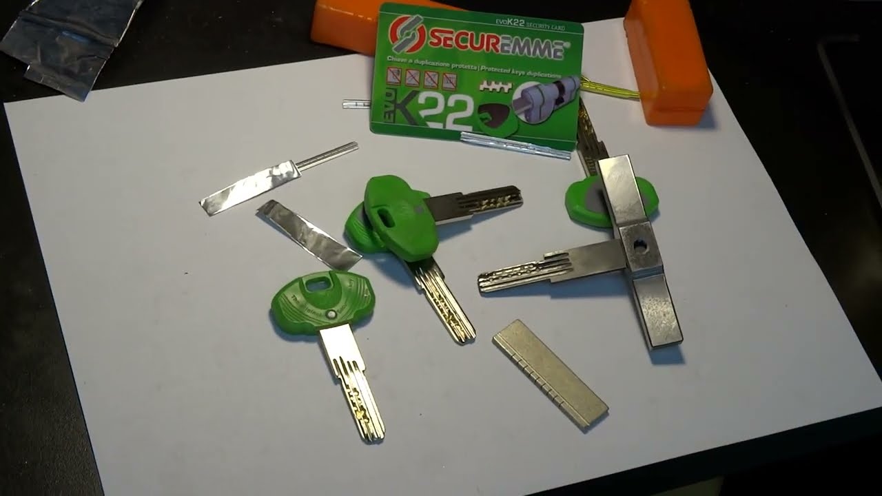 Самоимпрессия Securemme K22 как открыть замок вскрытие цилиндра секурема к22  ОТМЫЧКА Securemme К22