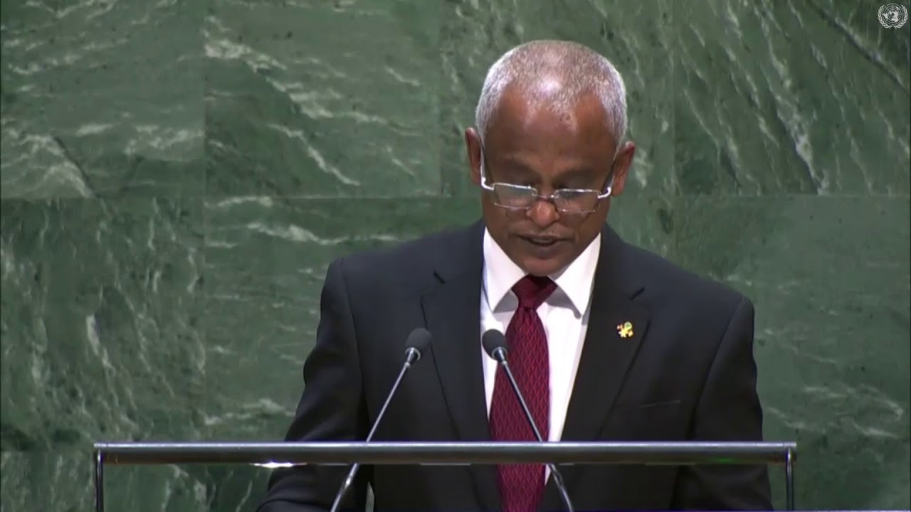 President Ibrahim Mohamed Solih's Speech at UN  General Assembly