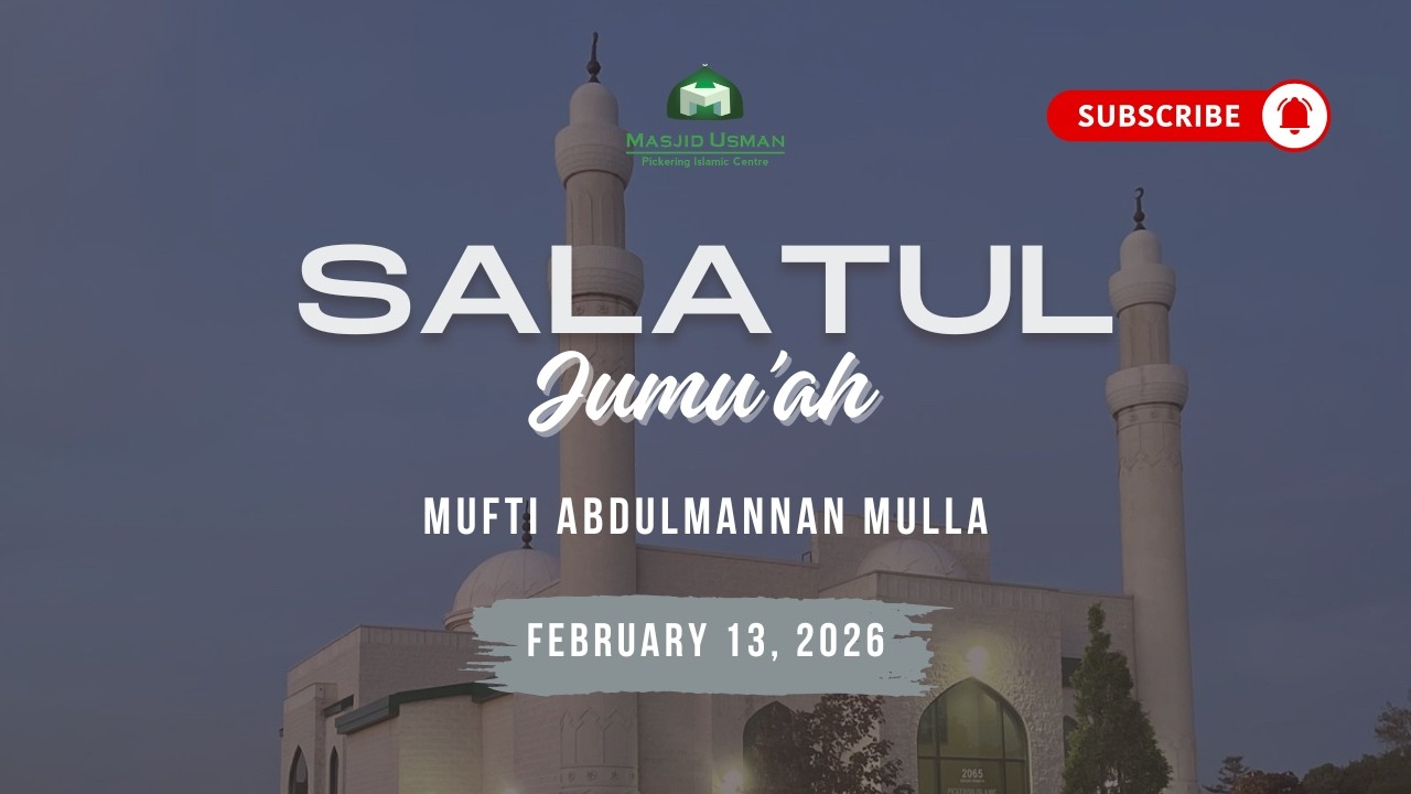 Pickering Islamic Centre Live Stream