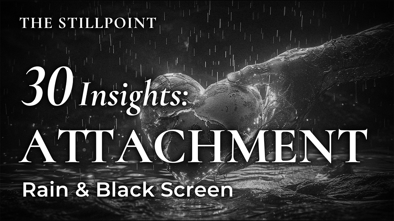 Heal Your Attachment Style While You Sleep | Melanie Klein | Black Screen Rain Sounds