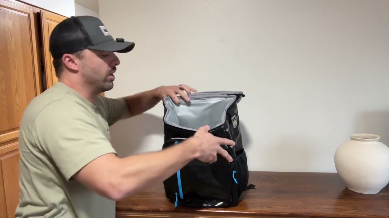 This cooler backpack has amazing storage!