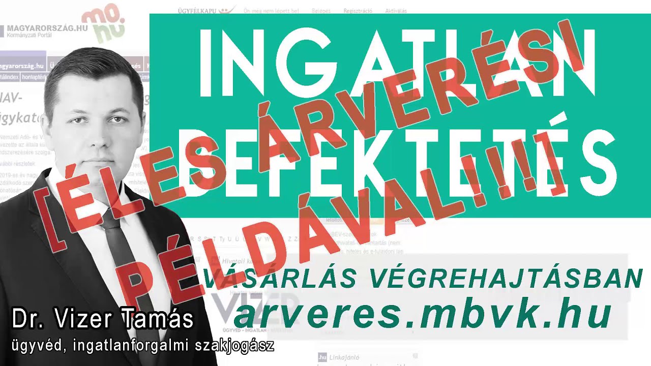 #03 Ingatlan árverési vétel - az MBVK⚖️ rendszerének bemutatása egy éles árverésen keresztül!!! 🏠🎙️