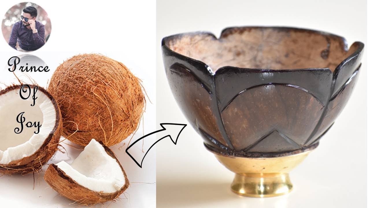 Coconut Shell craft ideas/How to make incense stick holder with Coconut shell/Coconut agarbatti case