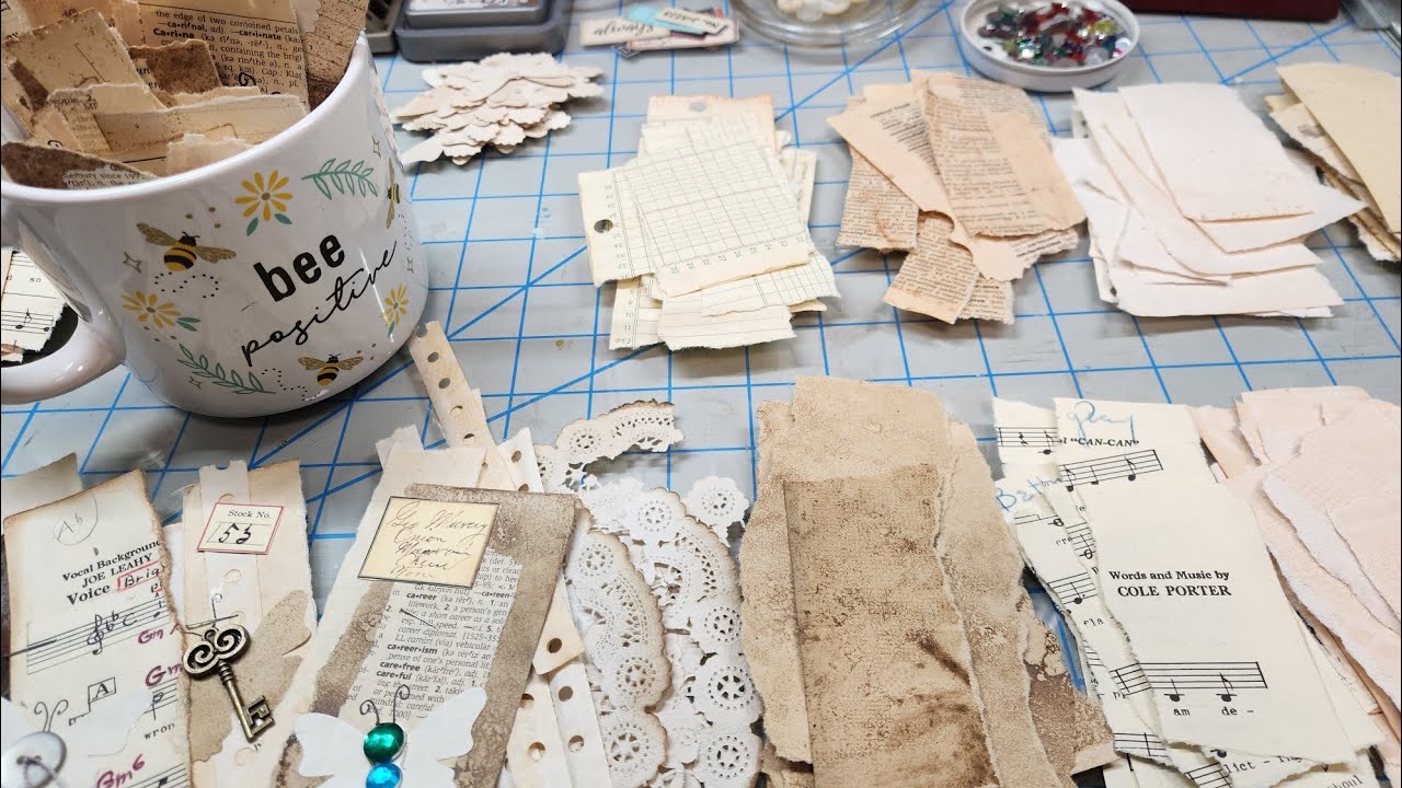 Урок по созданию лоскутных композиций в стиле Junk Journal: Давайте сделаем несколько лоскутных к...