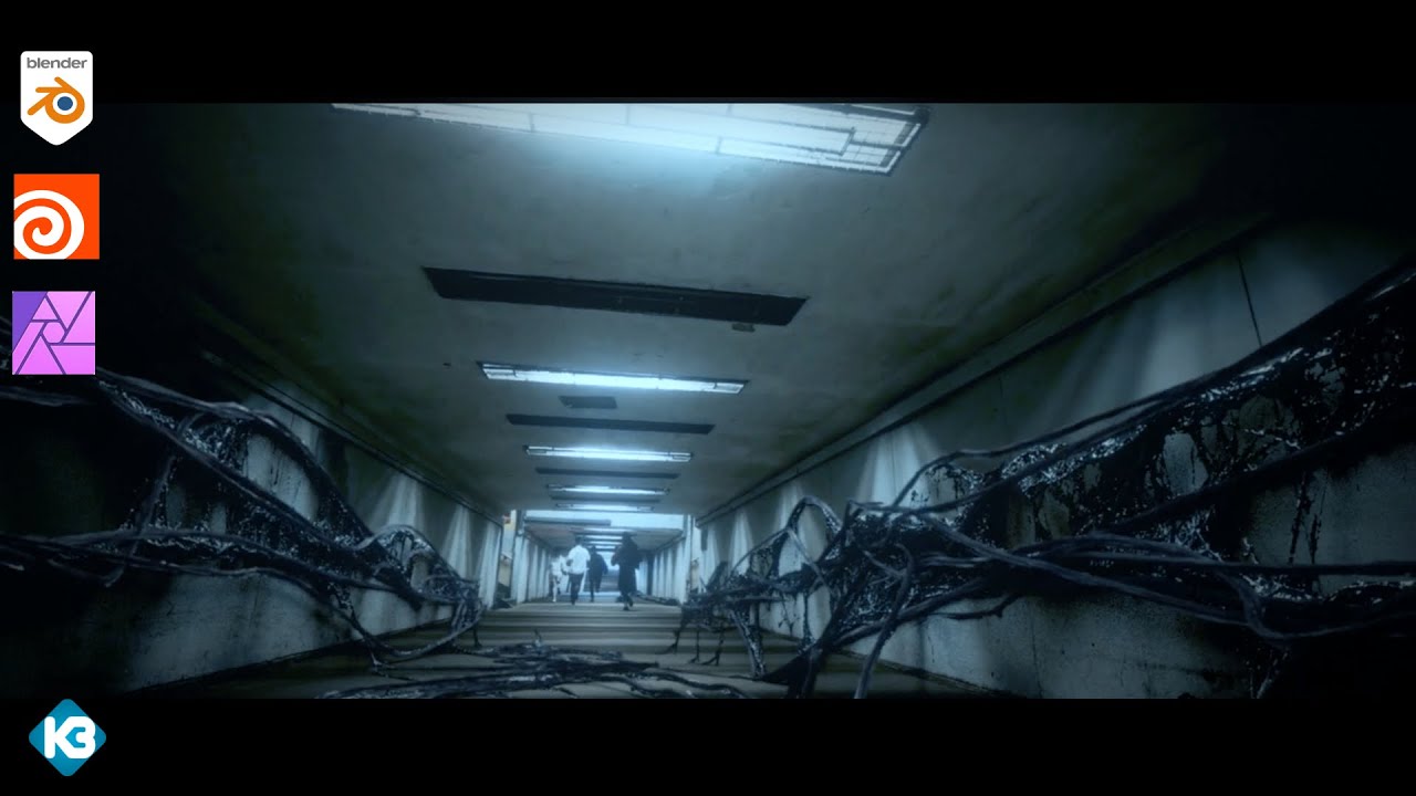 Stranger Things 4 Upside Down Style Vines In Blender.