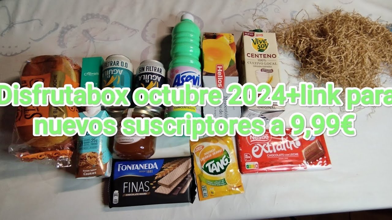 Disfrutabox de octubre 2024+link a 9,99€