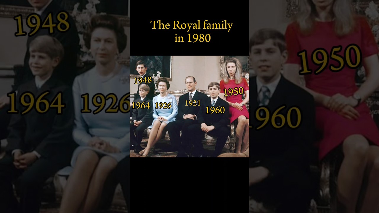 The Royal family in 1980 Then vs Now #elizabeth #history  #britishroyalfamily #royalfamily #viral